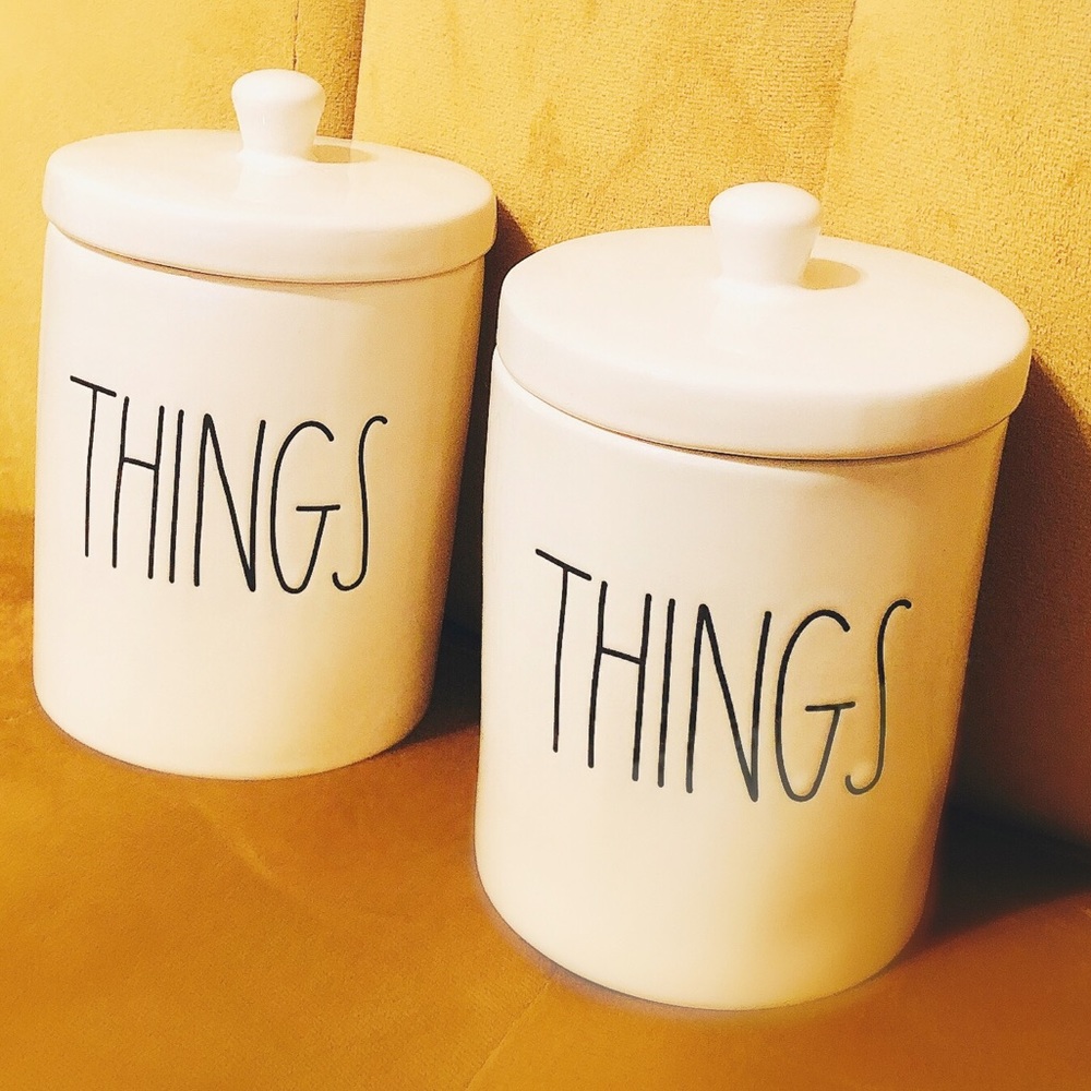 Rae Dunn Trinket jars (2set)